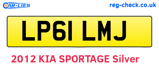 LP61LMJ are the vehicle registration plates.