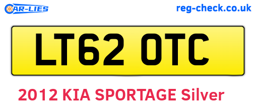 LT62OTC are the vehicle registration plates.