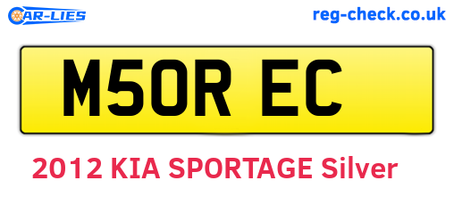 M50REC are the vehicle registration plates.