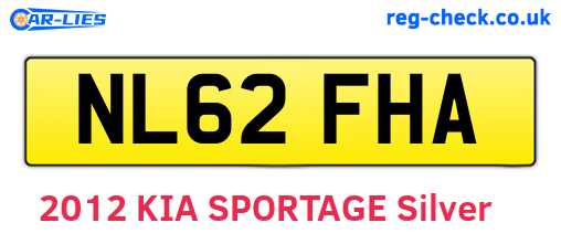 NL62FHA are the vehicle registration plates.