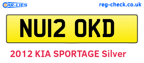 NU12OKD are the vehicle registration plates.