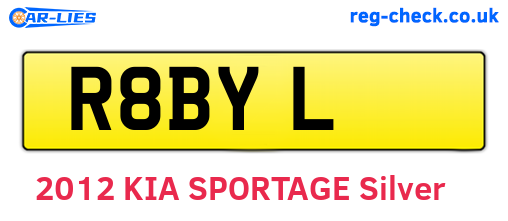 R8BYL are the vehicle registration plates.