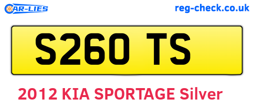 S26OTS are the vehicle registration plates.