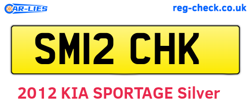 SM12CHK are the vehicle registration plates.