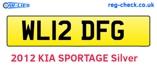 WL12DFG are the vehicle registration plates.