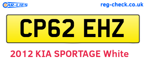 CP62EHZ are the vehicle registration plates.