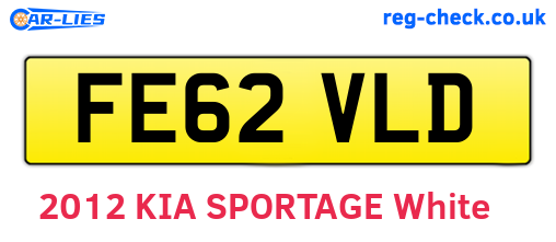 FE62VLD are the vehicle registration plates.