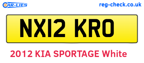 NX12KRO are the vehicle registration plates.