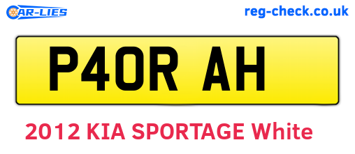 P40RAH are the vehicle registration plates.