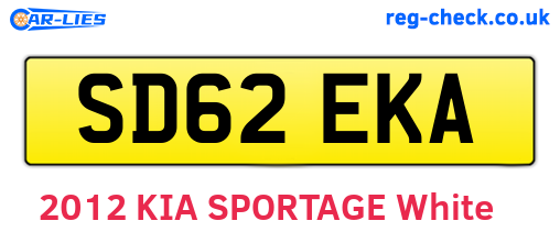 SD62EKA are the vehicle registration plates.