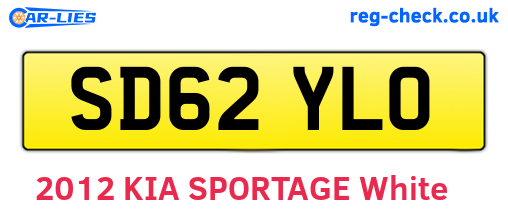 SD62YLO are the vehicle registration plates.