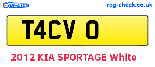 T4CVO are the vehicle registration plates.