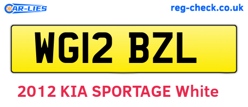 WG12BZL are the vehicle registration plates.