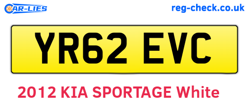 YR62EVC are the vehicle registration plates.