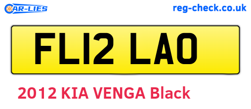 FL12LAO are the vehicle registration plates.