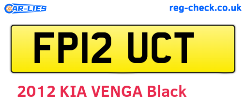 FP12UCT are the vehicle registration plates.
