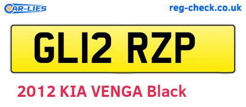 GL12RZP are the vehicle registration plates.