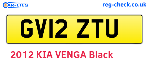GV12ZTU are the vehicle registration plates.