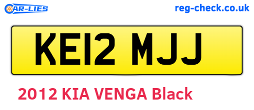 KE12MJJ are the vehicle registration plates.