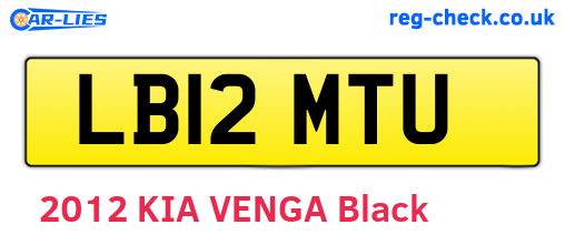 LB12MTU are the vehicle registration plates.