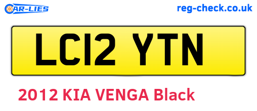 LC12YTN are the vehicle registration plates.