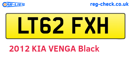LT62FXH are the vehicle registration plates.