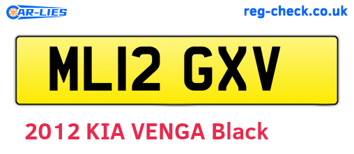 ML12GXV are the vehicle registration plates.