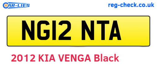 NG12NTA are the vehicle registration plates.