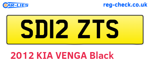 SD12ZTS are the vehicle registration plates.