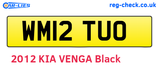 WM12TUO are the vehicle registration plates.