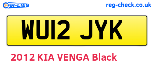 WU12JYK are the vehicle registration plates.