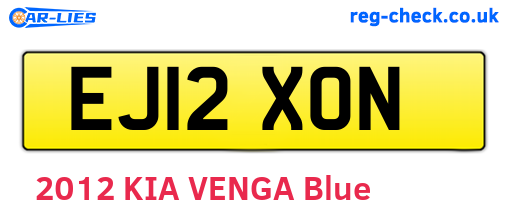EJ12XON are the vehicle registration plates.