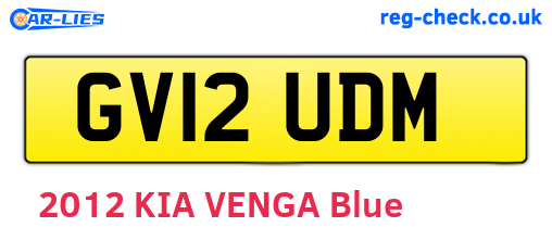 GV12UDM are the vehicle registration plates.