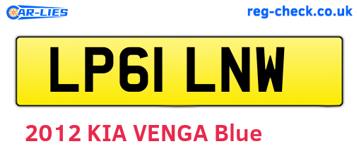 LP61LNW are the vehicle registration plates.