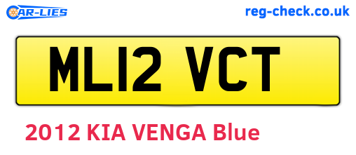 ML12VCT are the vehicle registration plates.