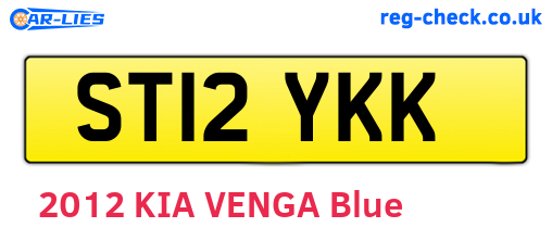 ST12YKK are the vehicle registration plates.