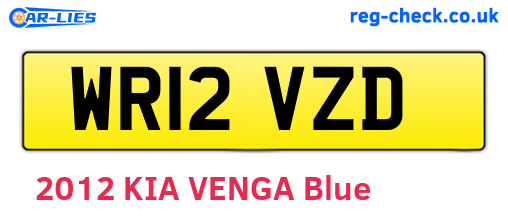 WR12VZD are the vehicle registration plates.