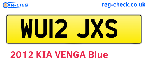 WU12JXS are the vehicle registration plates.