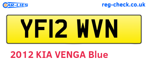 YF12WVN are the vehicle registration plates.