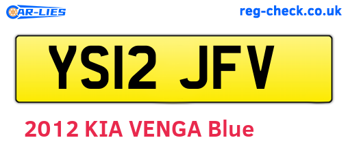 YS12JFV are the vehicle registration plates.