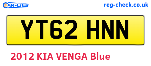YT62HNN are the vehicle registration plates.