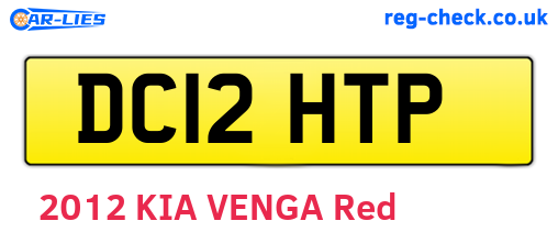 DC12HTP are the vehicle registration plates.
