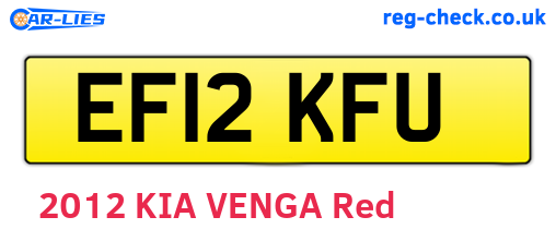 EF12KFU are the vehicle registration plates.