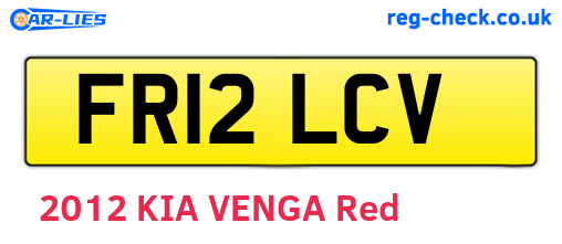 FR12LCV are the vehicle registration plates.
