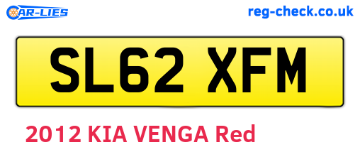 SL62XFM are the vehicle registration plates.