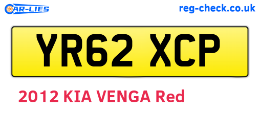 YR62XCP are the vehicle registration plates.