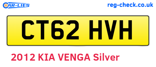 CT62HVH are the vehicle registration plates.