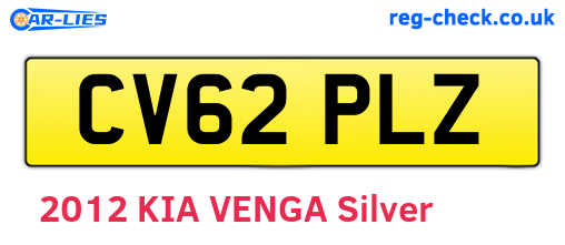 CV62PLZ are the vehicle registration plates.