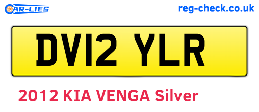 DV12YLR are the vehicle registration plates.
