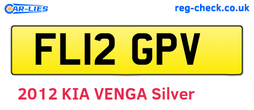 FL12GPV are the vehicle registration plates.